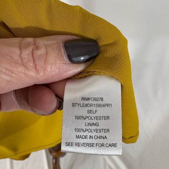 DR2 Mustard Sleeveless Blouse - Picture 5 of 5